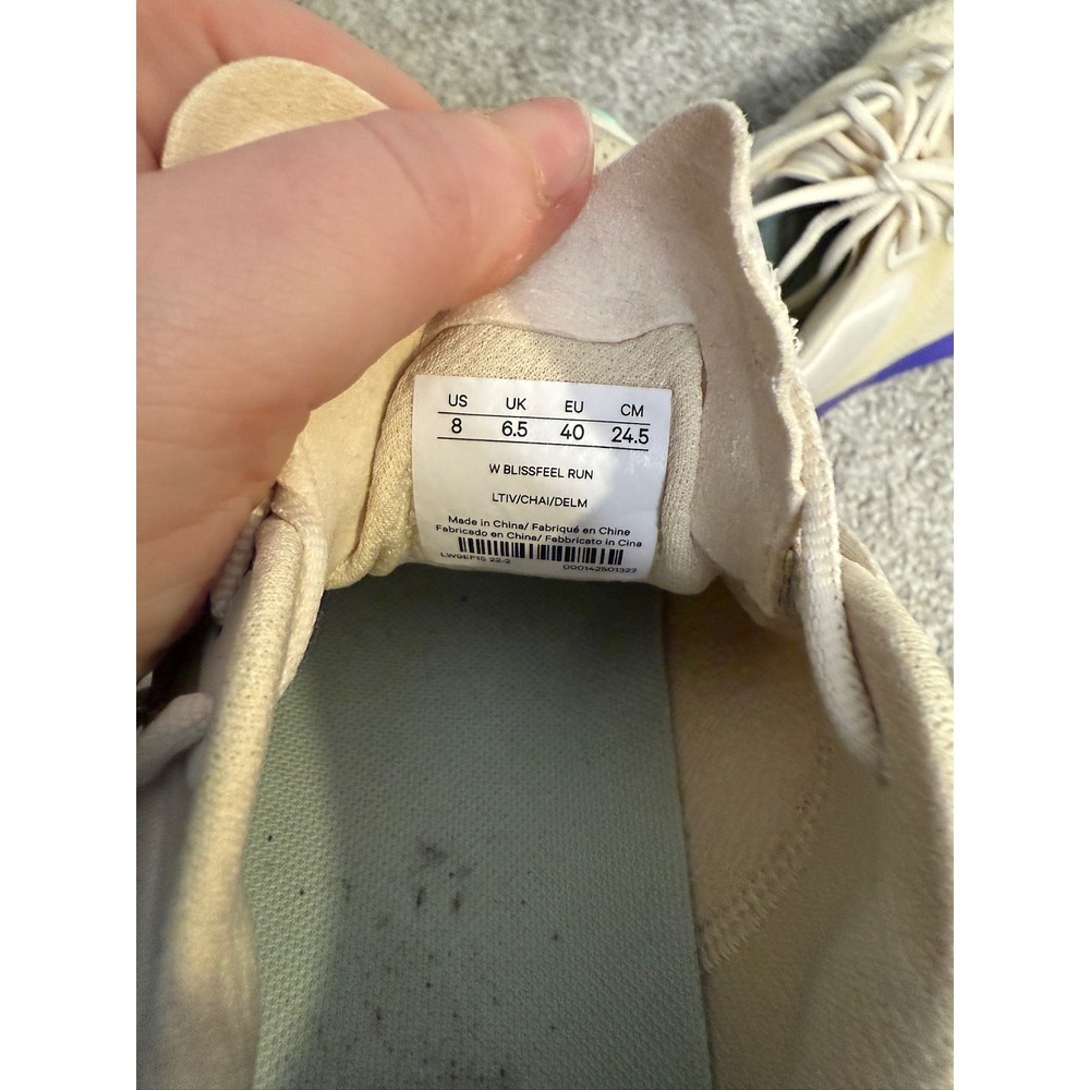 Lululemon Women's 8 White Blue Blissfeel Running Shoes Athleisure Gym Casual View 6
